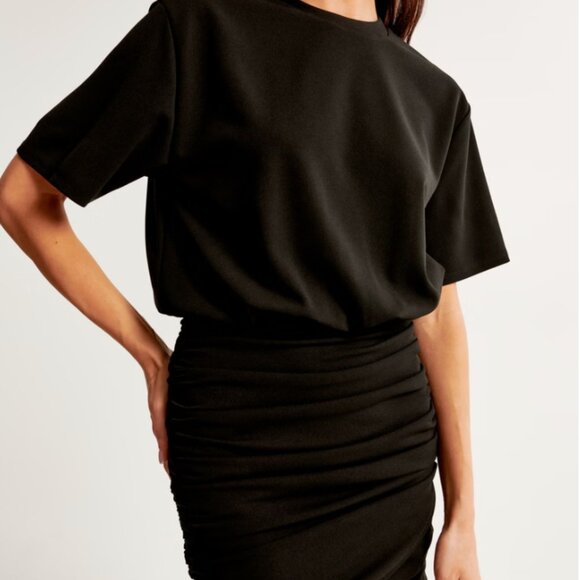 Abercrombie Ruched Knit Mini Dress - Picture 6 of 6